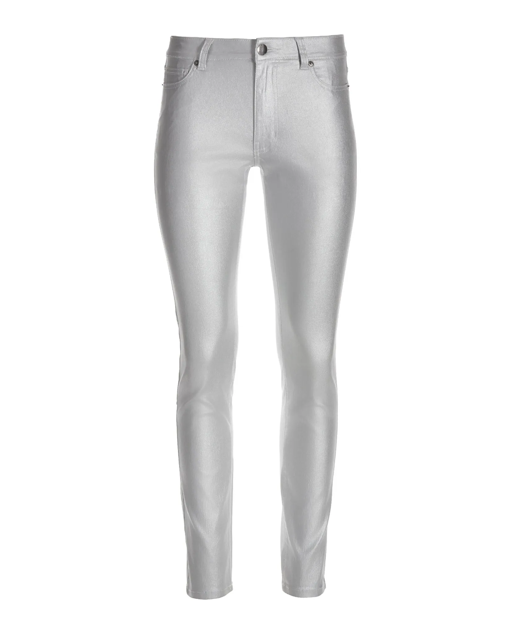Metallic Coated Ankle Jean Silver sold by Boston Proper product image thumbnail 2