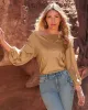Abby Boat Neck Long Sleeve Charmeuse Blouse Champagne sold by Boston Proper