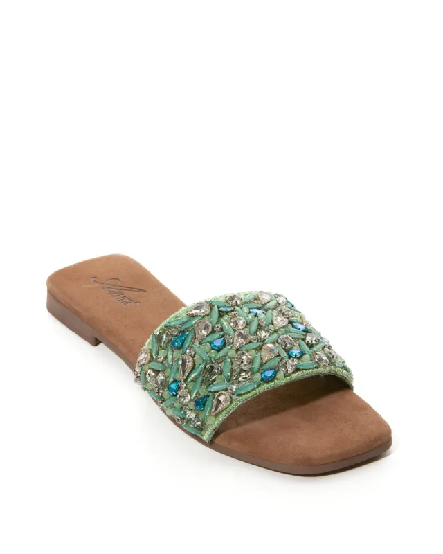 Embellished Multi Slide Mint made by Boston Proper