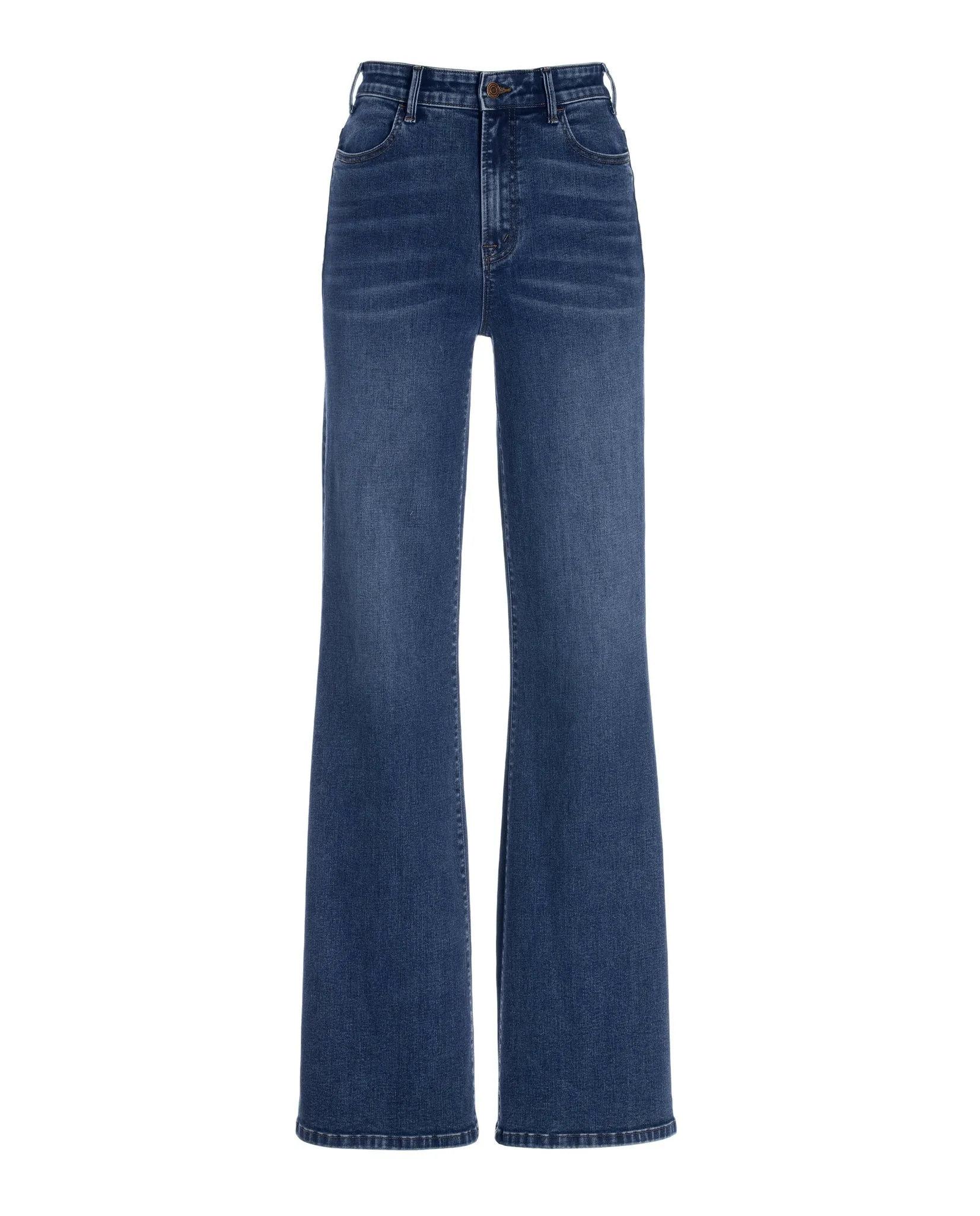 Malibu High-Rise Palazzo Jean Dark/Medium Denim sold by Boston Proper product image thumbnail 2