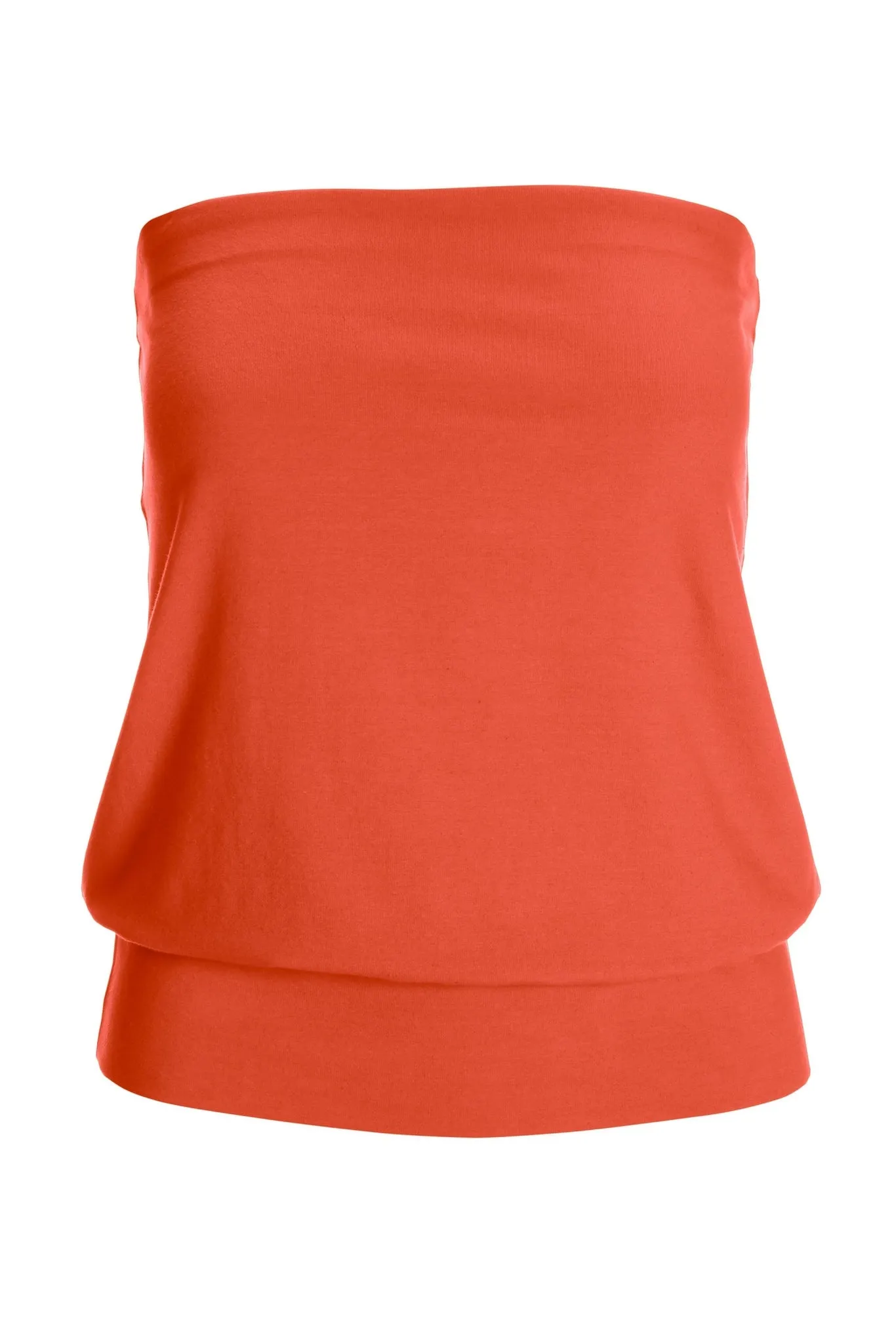 So Sexy Strapless Blouson Tube Top 2BL20 Hot Coral sold by Boston Proper product image thumbnail 2