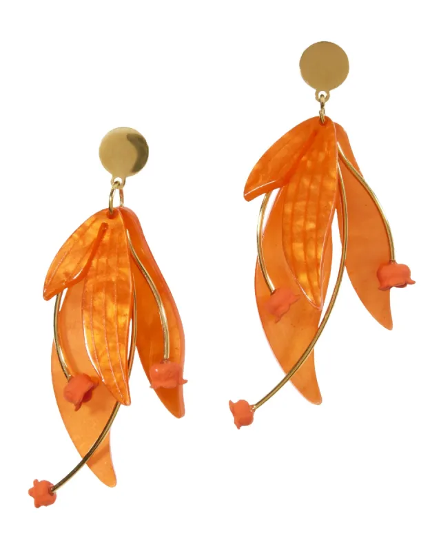 Tropical Resin Earring Orange sold by Boston Proper