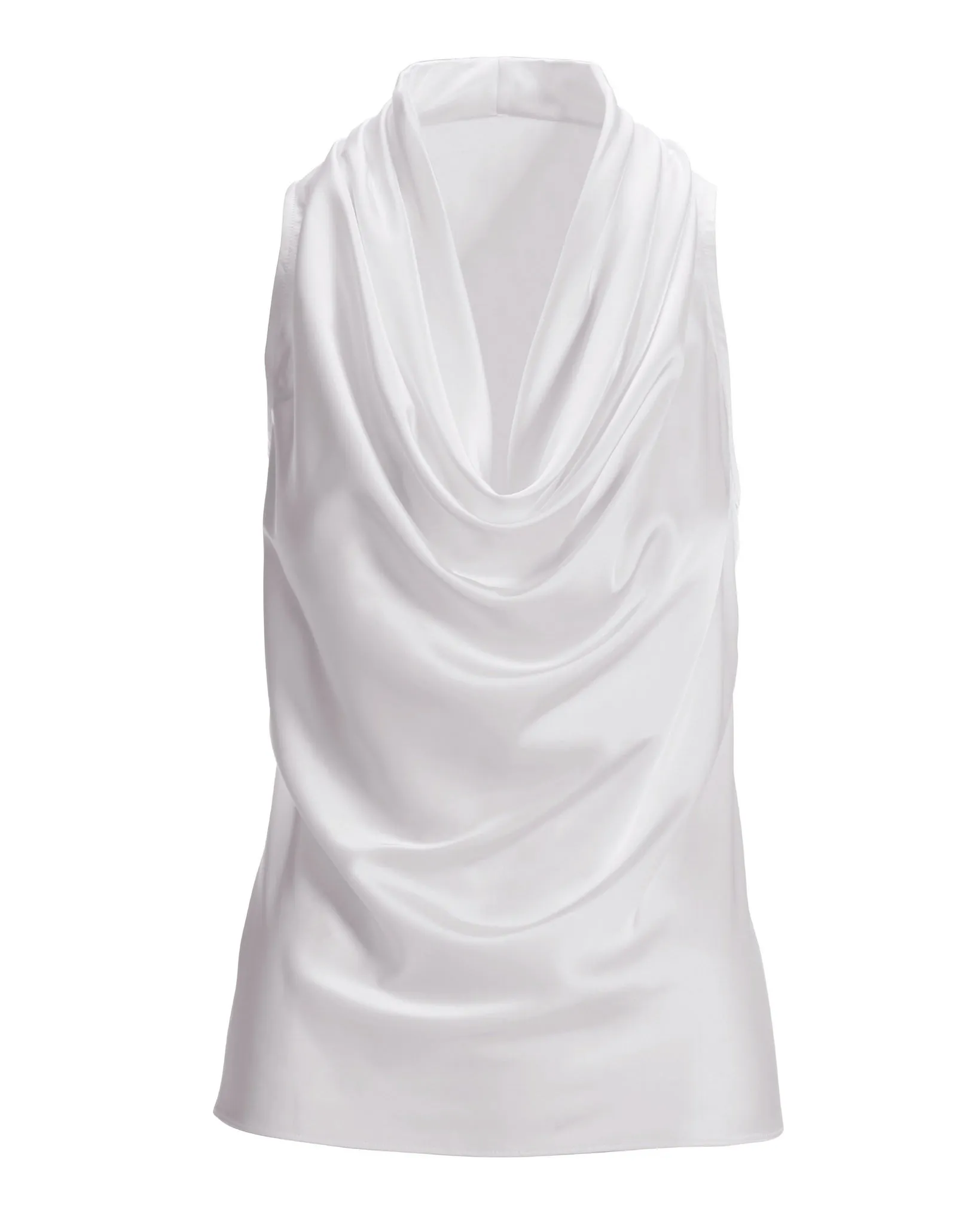 Marilyn Cowl-Neck Charmeuse Blouse White sold by Boston Proper product image thumbnail 2