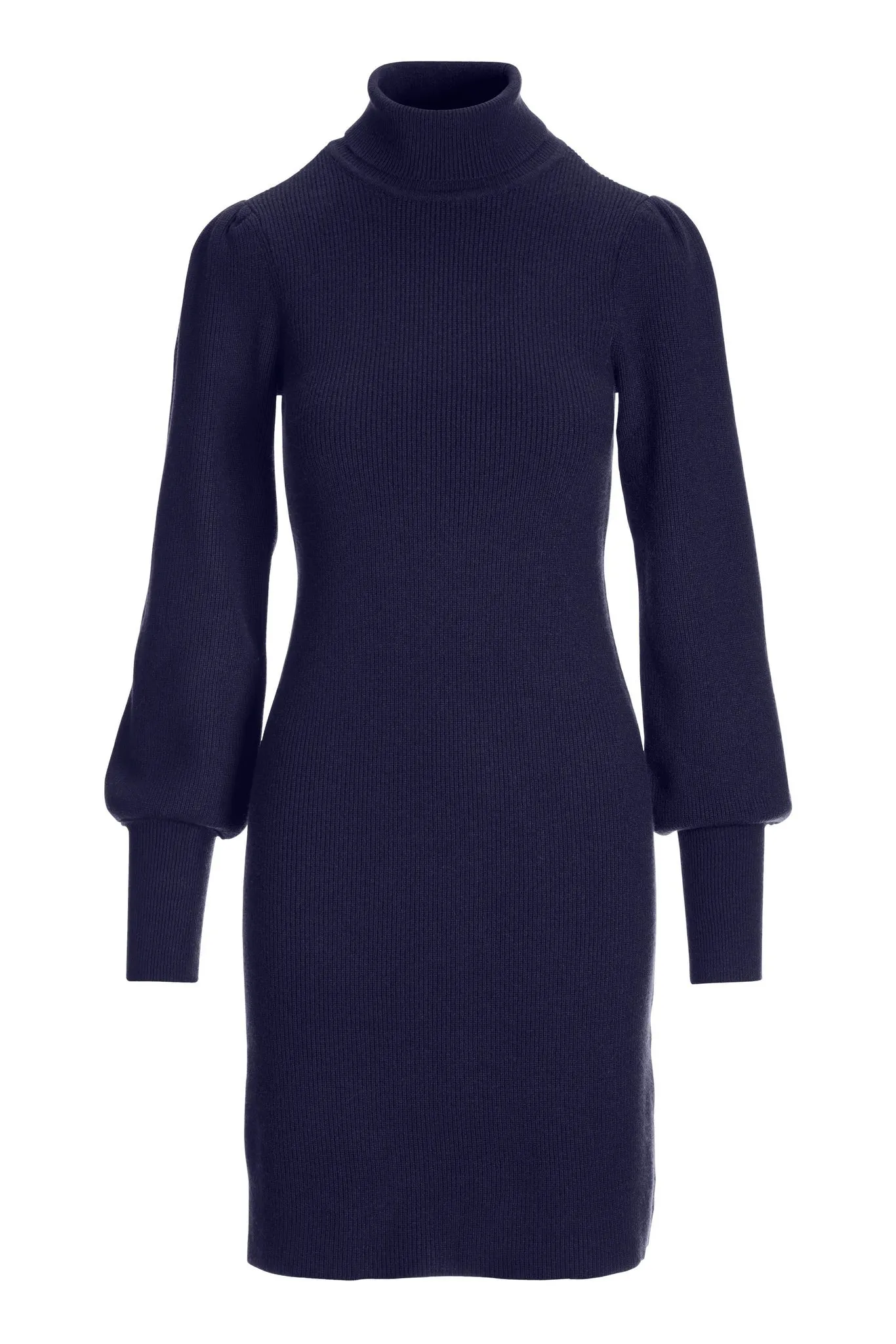 Balloon Sleeve Sweater Dress Navy sold by Boston Proper product image thumbnail 2