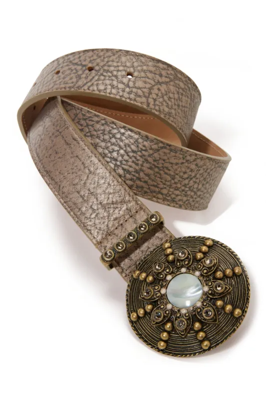 Pearl Detail Buckle Belt Stone Multi sold by Boston Proper
