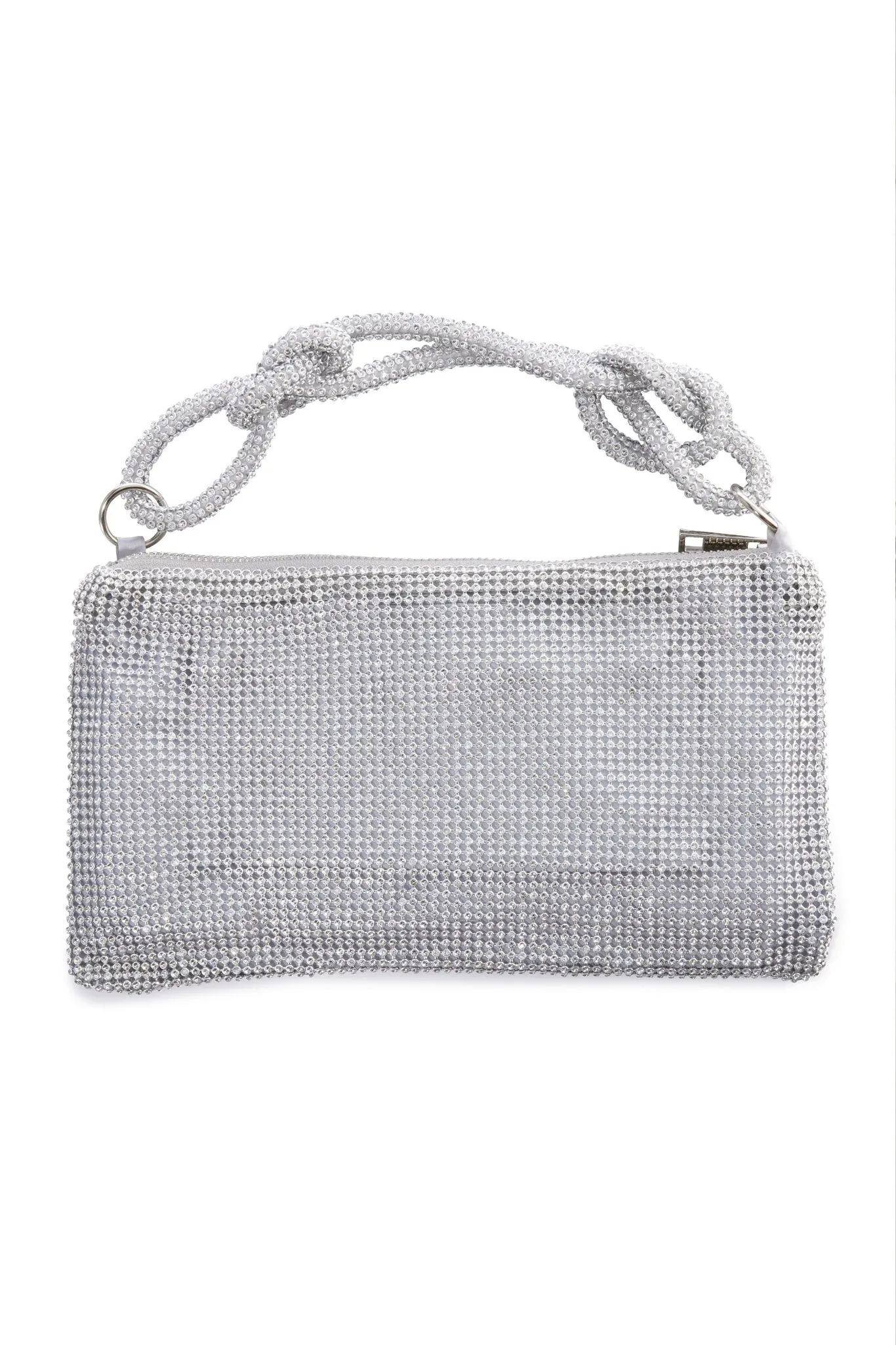 Crystal Mesh Handbag Silver sold by Boston Proper product image thumbnail 2