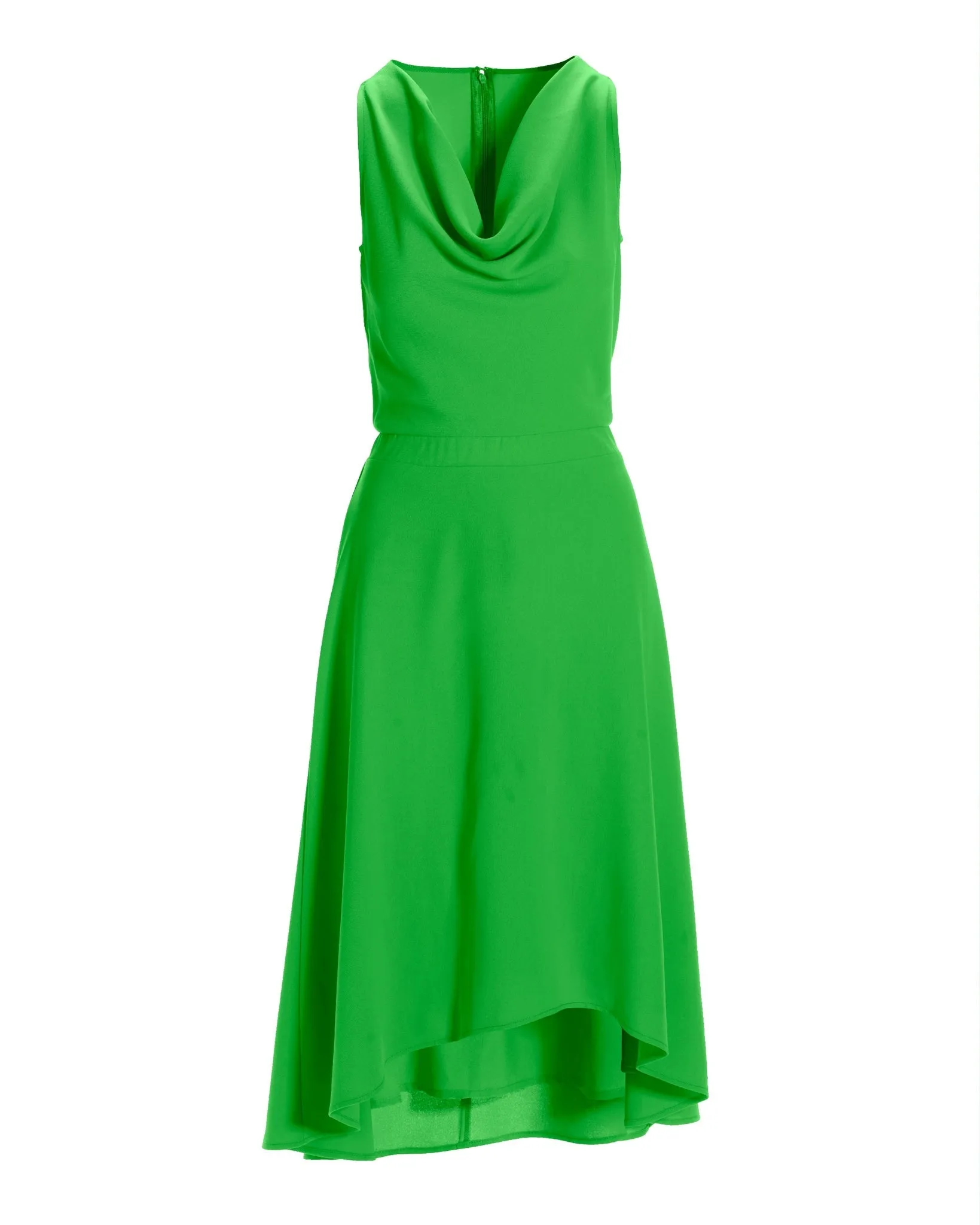Cowl Neck Sleeveless High Low Dress Green sold by Boston Proper product image thumbnail 2