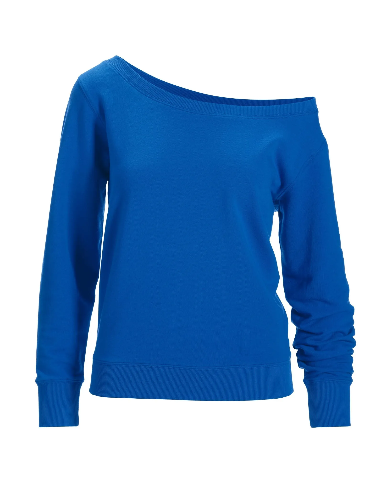 Slouchy French Terry Pullover Sweatshirt Princess Blue sold by Boston Proper product image thumbnail 2
