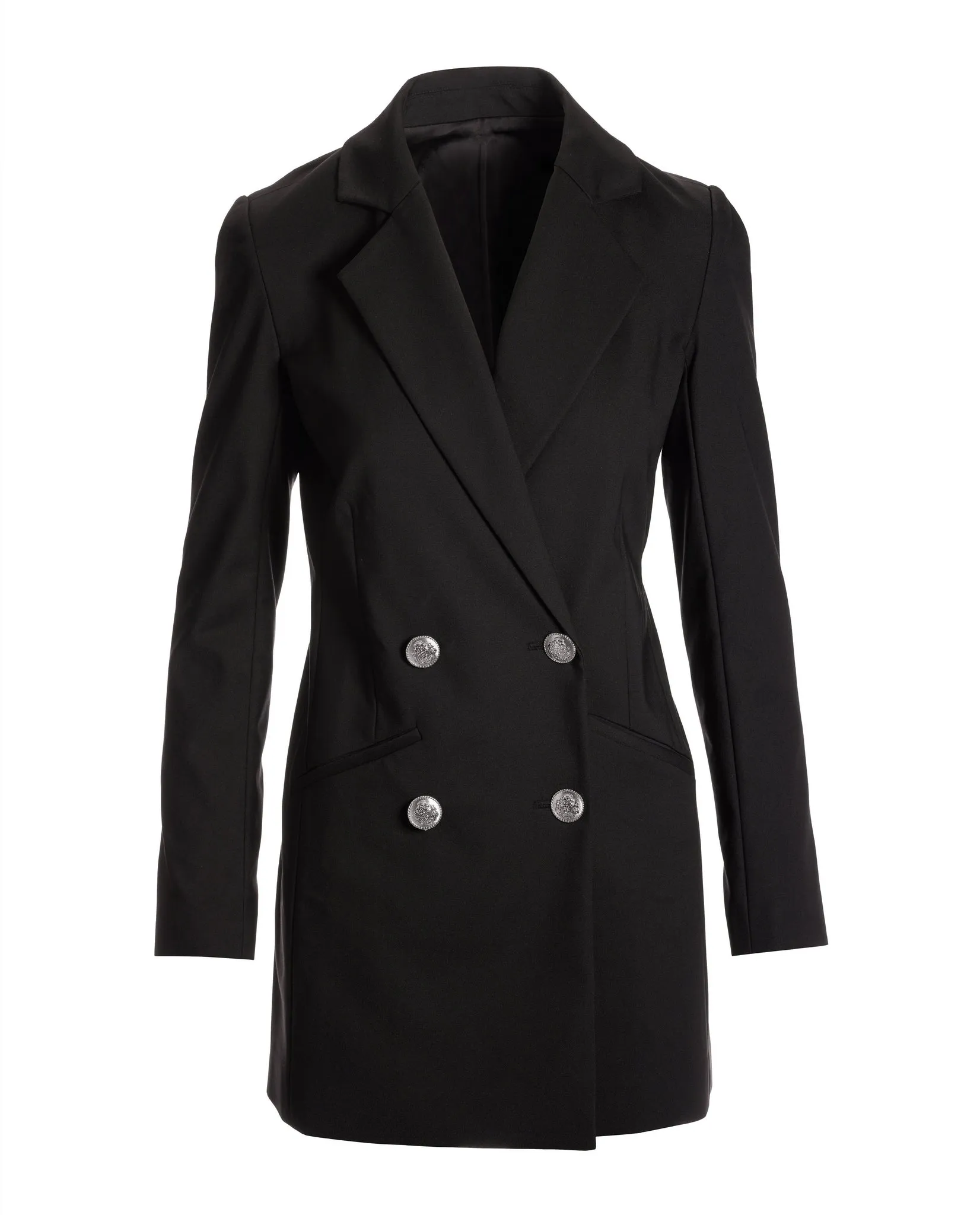 Modern Long Tailored Blazer Black sold by Boston Proper product image thumbnail 2