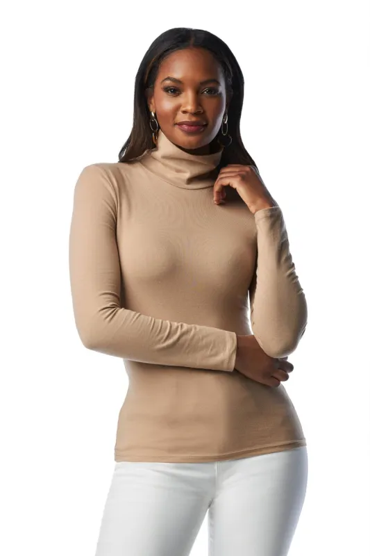 So Sexy Basic Turtleneck Top Tan sold by Boston Proper