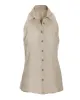 Linen Sleeveless Button-Front Shirt Flax sold by Boston Proper