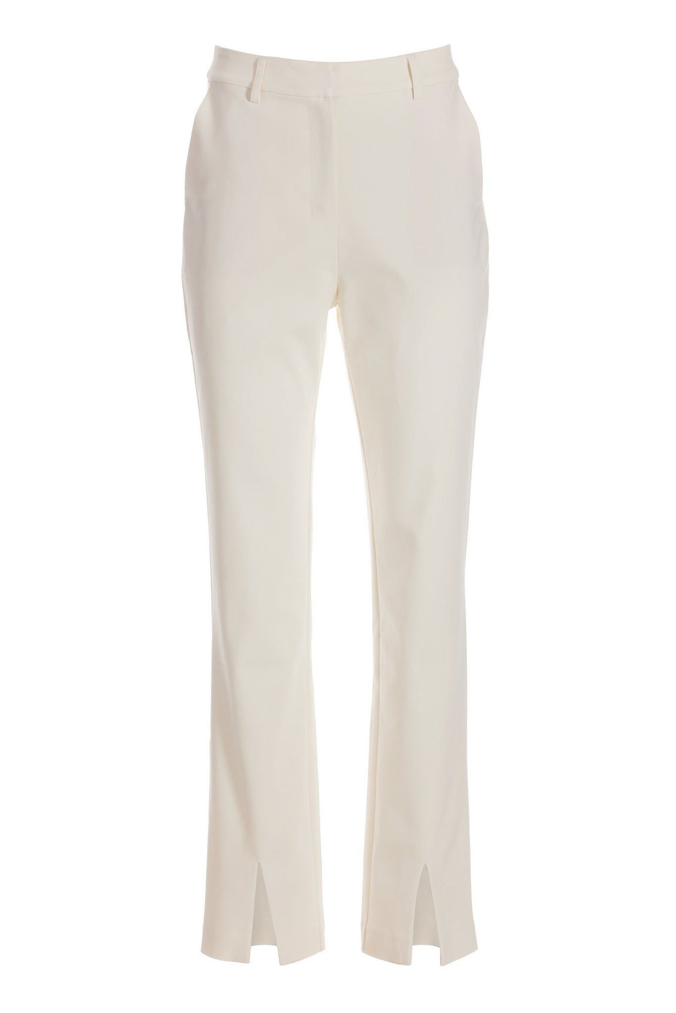 Modern Slim-Leg Slit-Front Trouser Pant Ivory sold by Boston Proper product image thumbnail 2