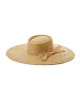 Wide Brim Straw Tie Hat Natural sold by Boston Proper
