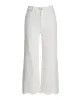 Malibu Embroidered Floral Wide Leg Crop Jean White sold by Boston Proper