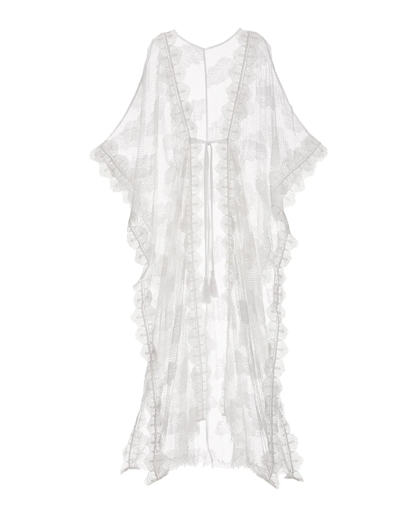 Mixed Lace Duster White sold by Boston Proper product image thumbnail 2