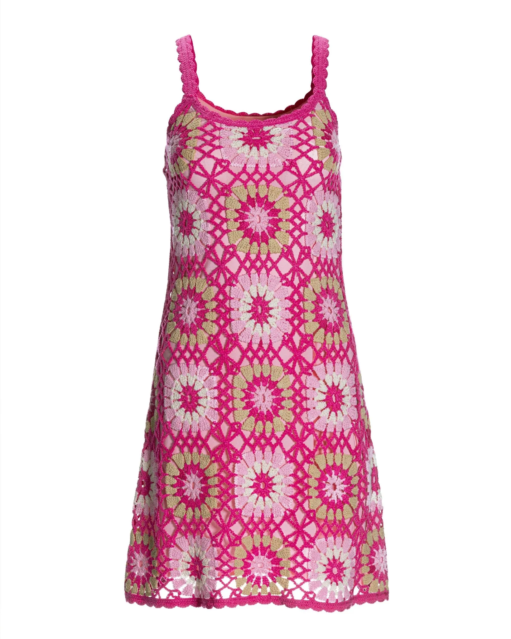 Multi Color Crochet Tank Dress Multi sold by Boston Proper product image thumbnail 2