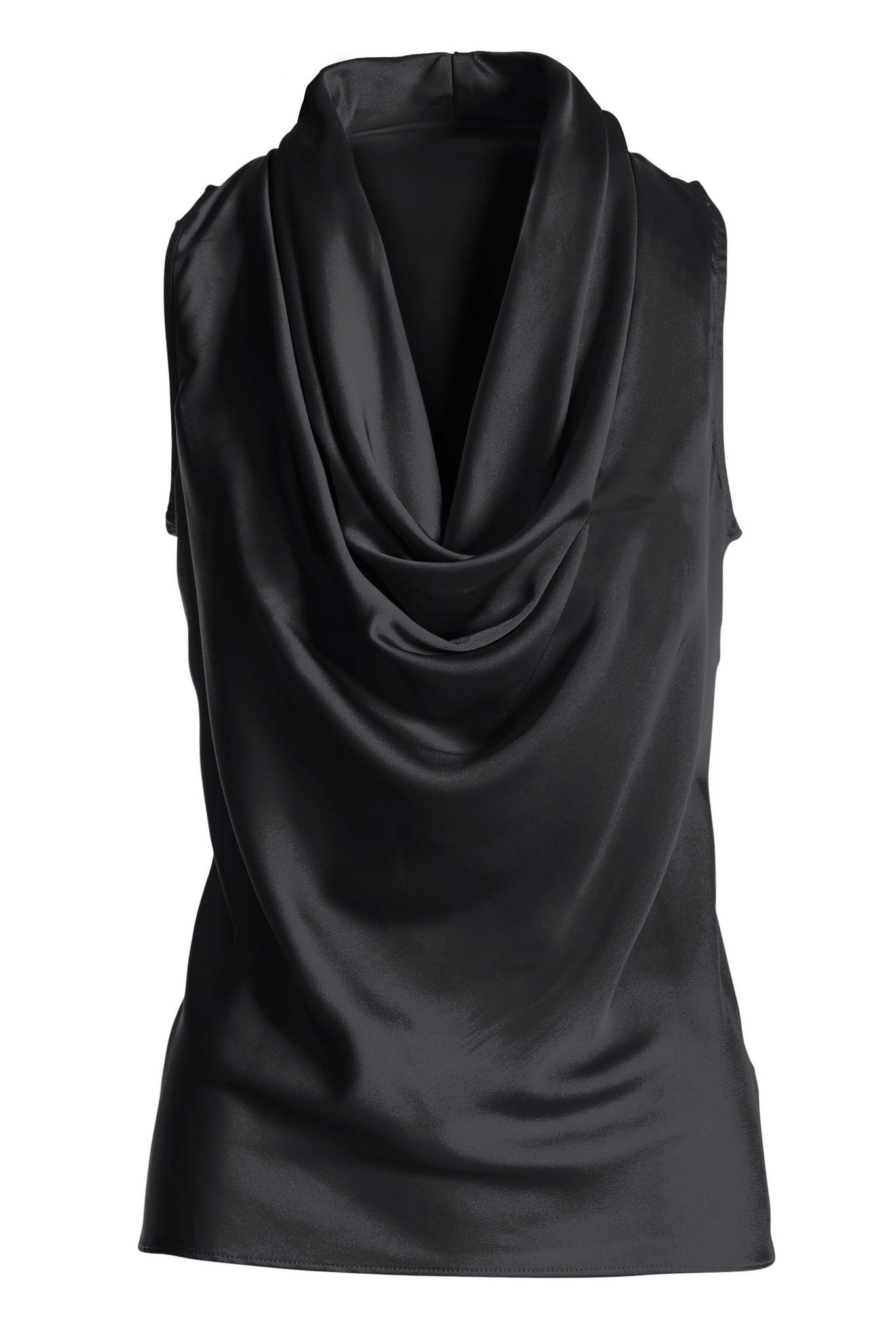 Marilyn Cowl Neck Charmeuse Blouse 2AM77 Black sold by Boston Proper product image thumbnail 2