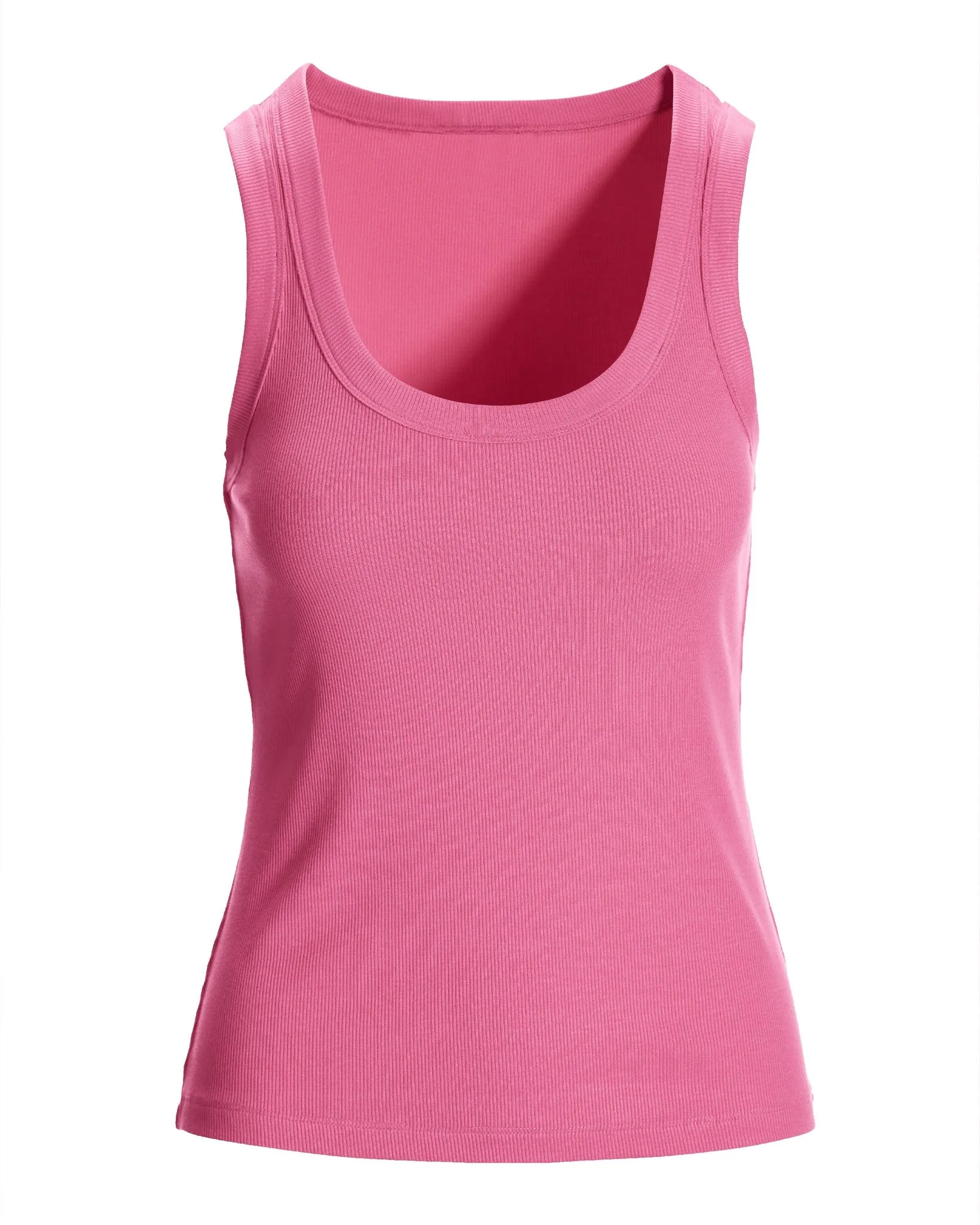 So Essential Scoop Neck Ribbed Top Aurora Pink sold by Boston Proper product image thumbnail 2