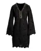 Flare Sleeve Lace Embellished Tunic Dress Black sold by Boston Proper