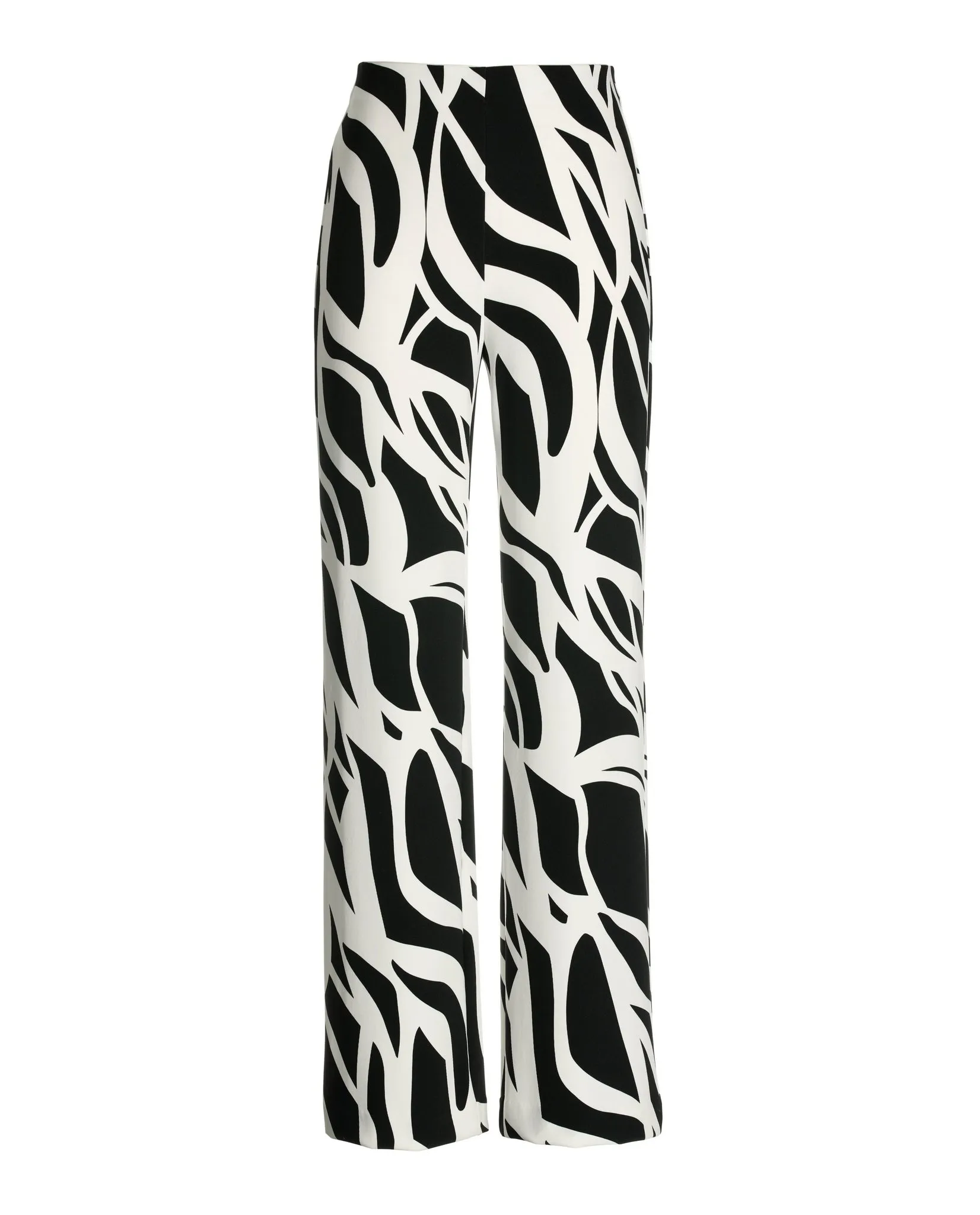Beyond Travel Abstract Lines Print Palazzo Pant Jet Black Ivory Coast sold by Boston Proper product image thumbnail 2