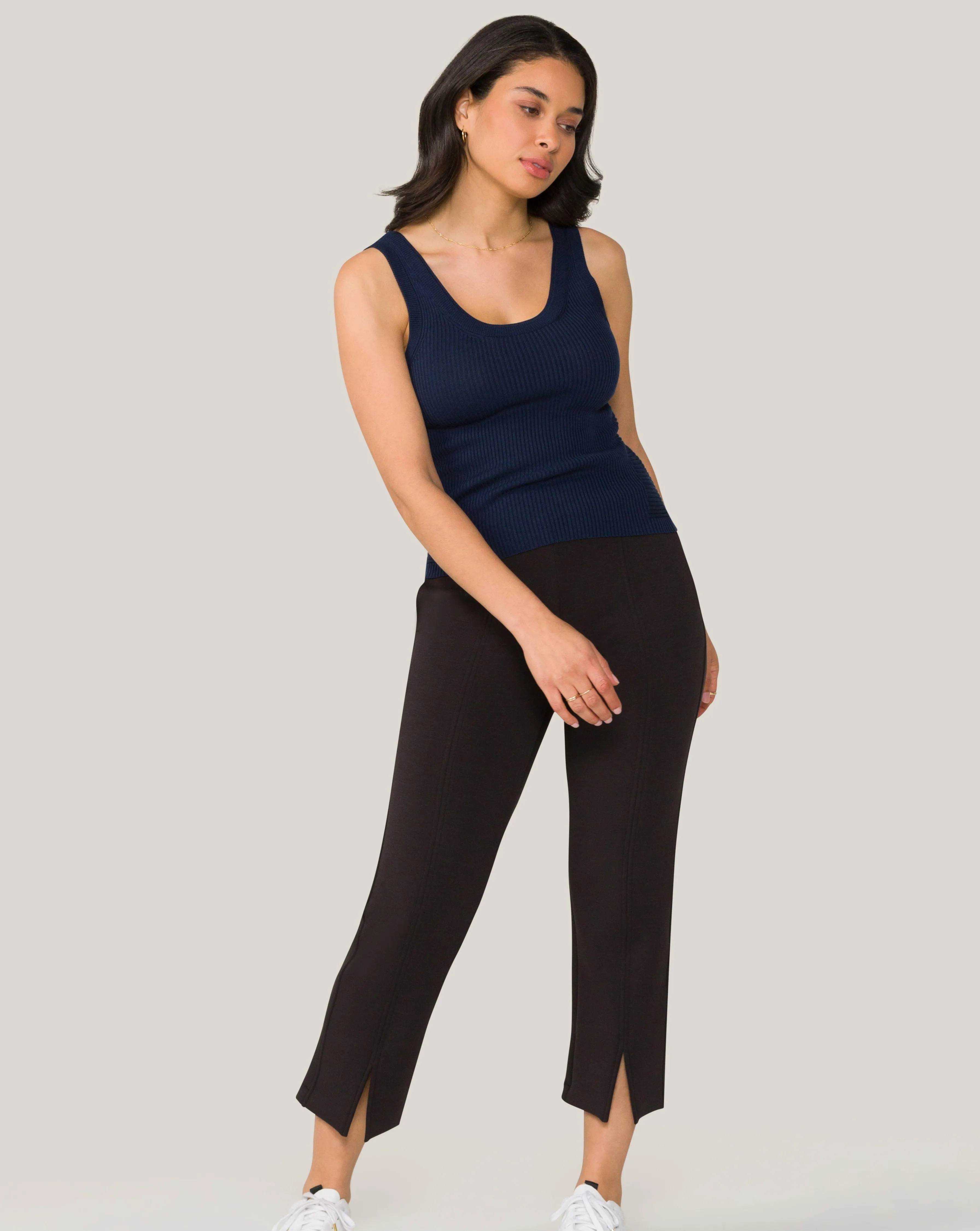 Vida Knit Tank Navy sold by Boston Proper product image thumbnail 3