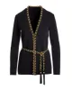 Chain Detail Cardigan Black/Gold sold by Boston Proper