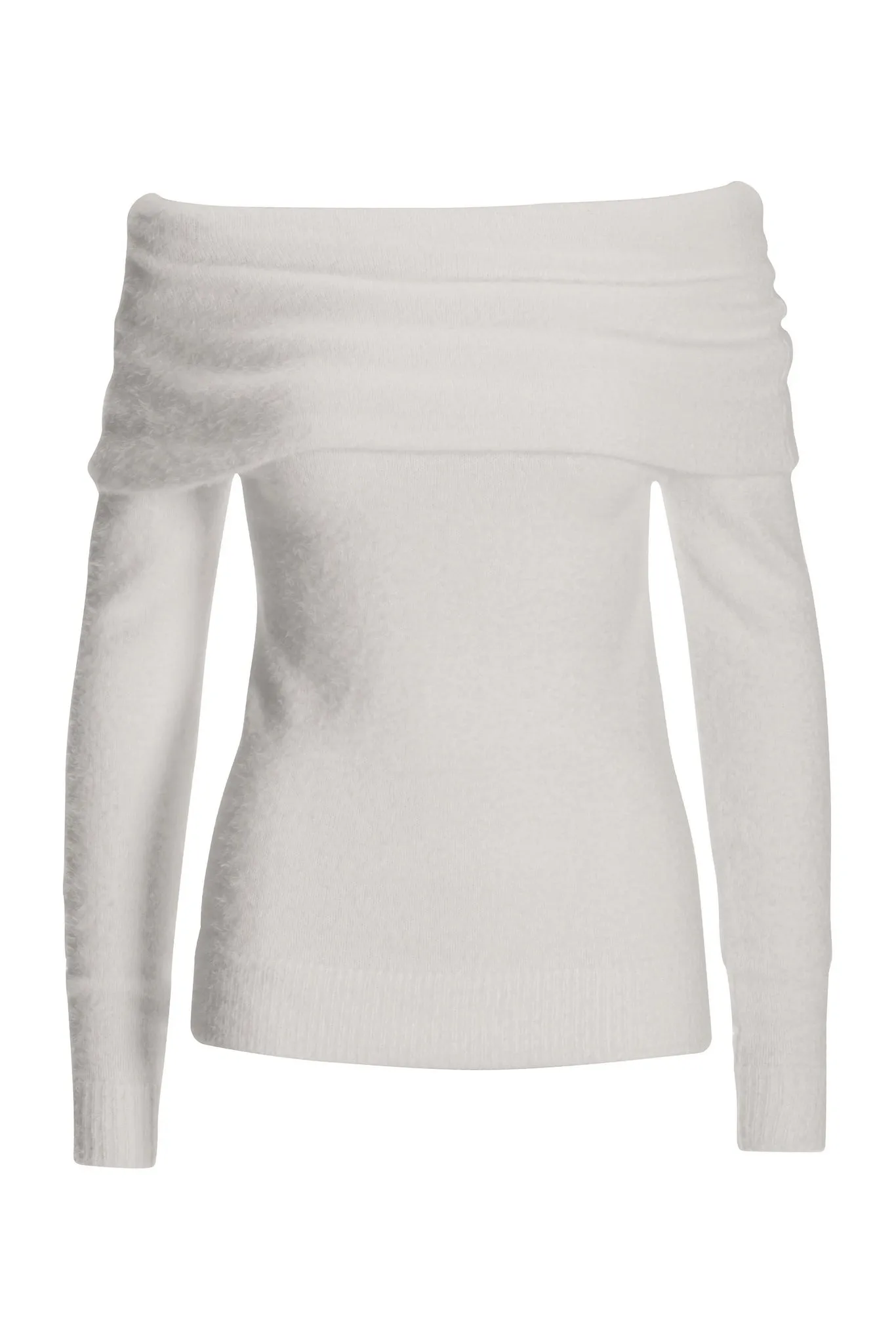 Plush Slouchy Long Sleeve Sweater Off White sold by Boston Proper product image thumbnail 2