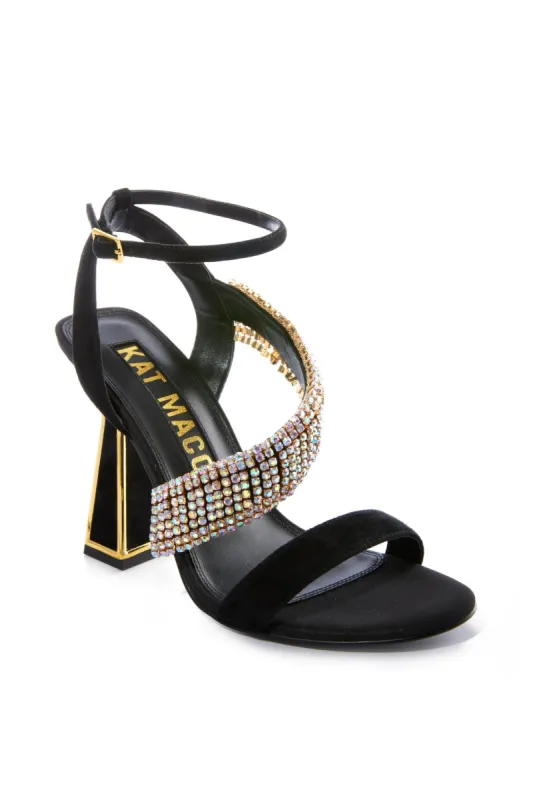 Crystal Chain Occasion Heel Black sold by Boston Proper