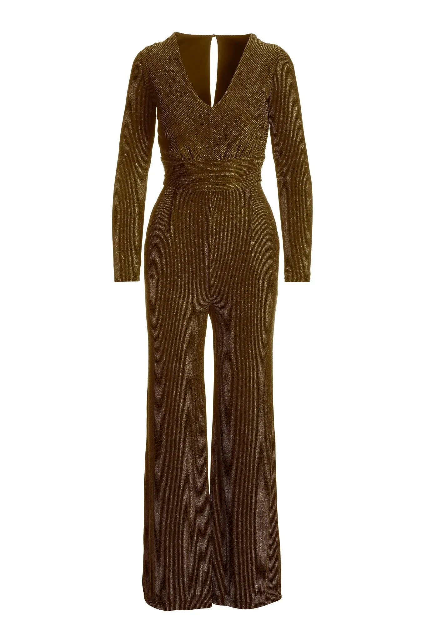 Glitter V Neck Jumpsuit Black Multi sold by Boston Proper product image thumbnail 2