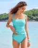 Swim Sense High-Waisted Bikini Bottom Fountain Blue sold by Boston Proper