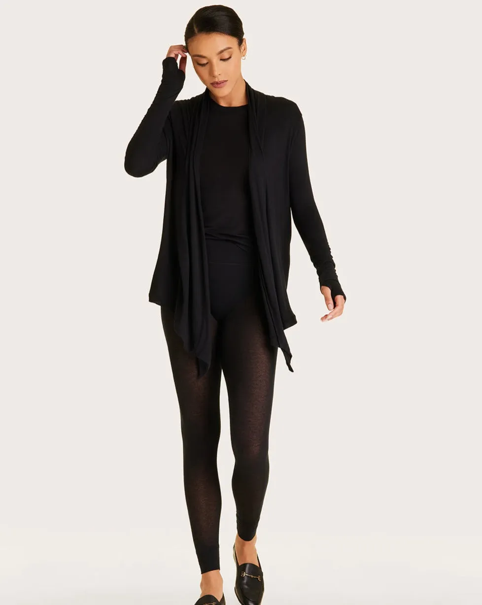 Washable Cashmere Cardigan Black sold by Boston Proper product image thumbnail 2