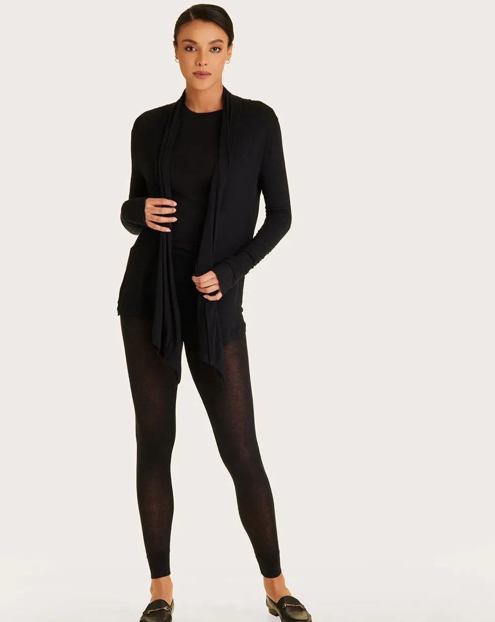 Washable Cashmere Cardigan Black sold by Boston Proper product image thumbnail 5