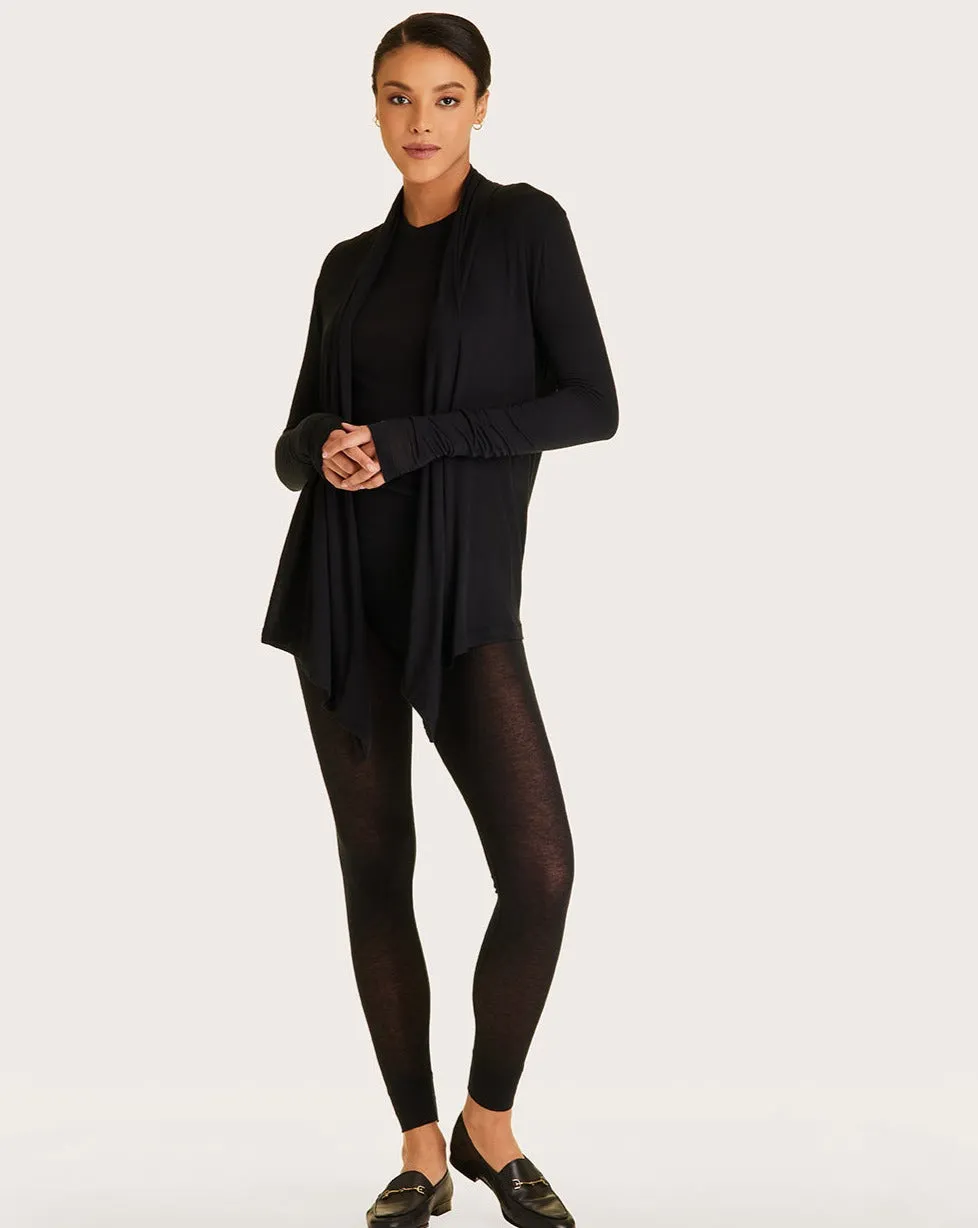 Washable Cashmere Cardigan Black sold by Boston Proper