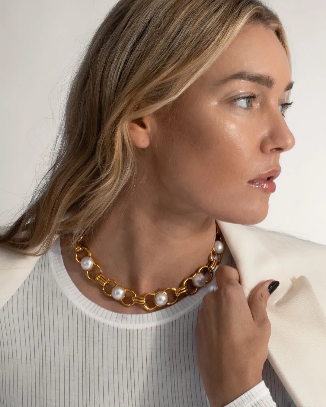 Freshwater Pearl Celeste Necklace sold by Boston Proper product image thumbnail 2