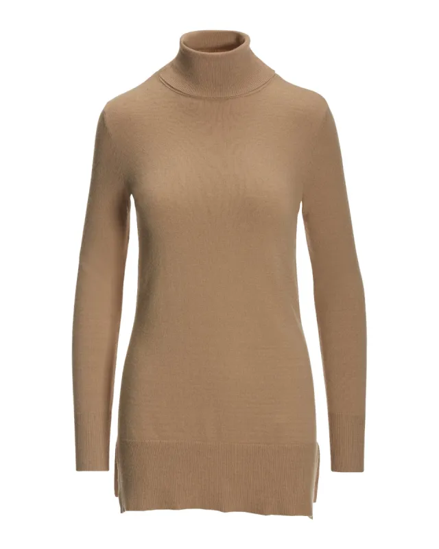 Everyday Turtleneck Sweater Tan sold by Boston Proper