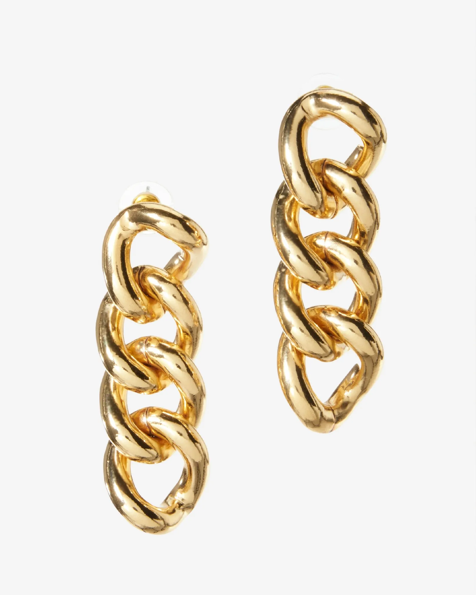 Chain Link Drop Earring Gold sold by Boston Proper