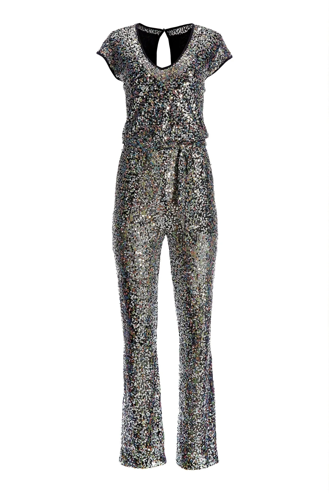 Multi Sequin Jumpsuit Black Multi sold by Boston Proper product image thumbnail 2