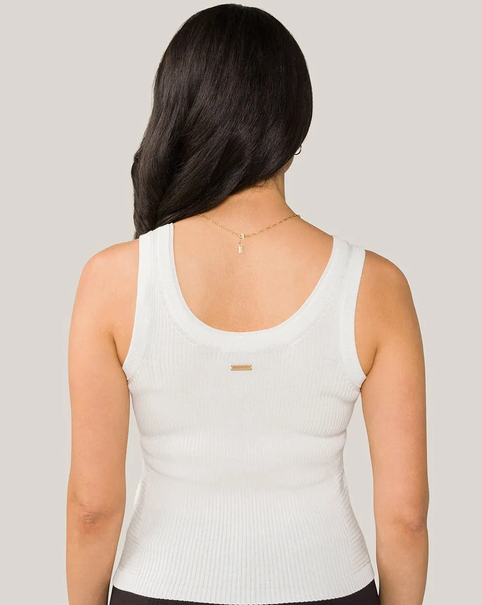 Vida Knit Tank Bone sold by Boston Proper product image thumbnail 4