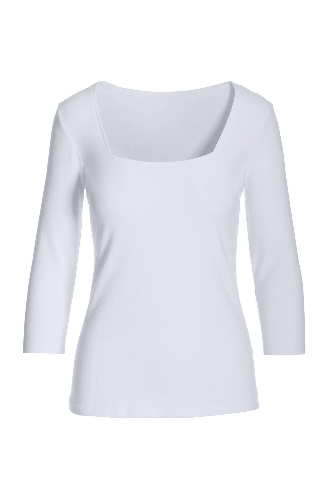 So Sexy Square Neck Top 2BE59 White sold by Boston Proper product image thumbnail 2