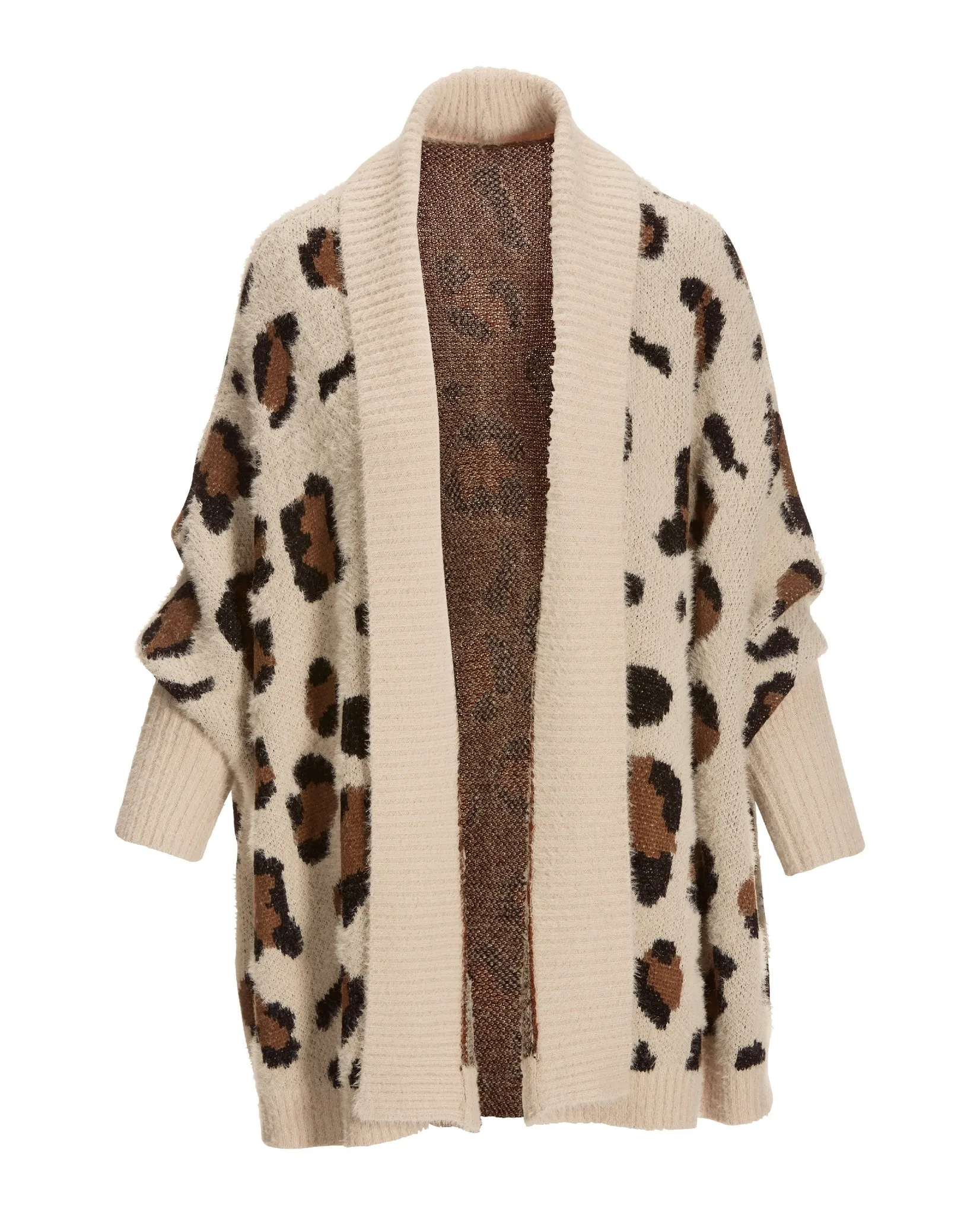 Leopard Relaxed Cardigan Multi sold by Boston Proper product image thumbnail 2