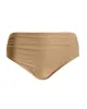 Swim Sense Gold Metallic High-Waisted Bikini Bottom Gold Metallic sold by Boston Proper