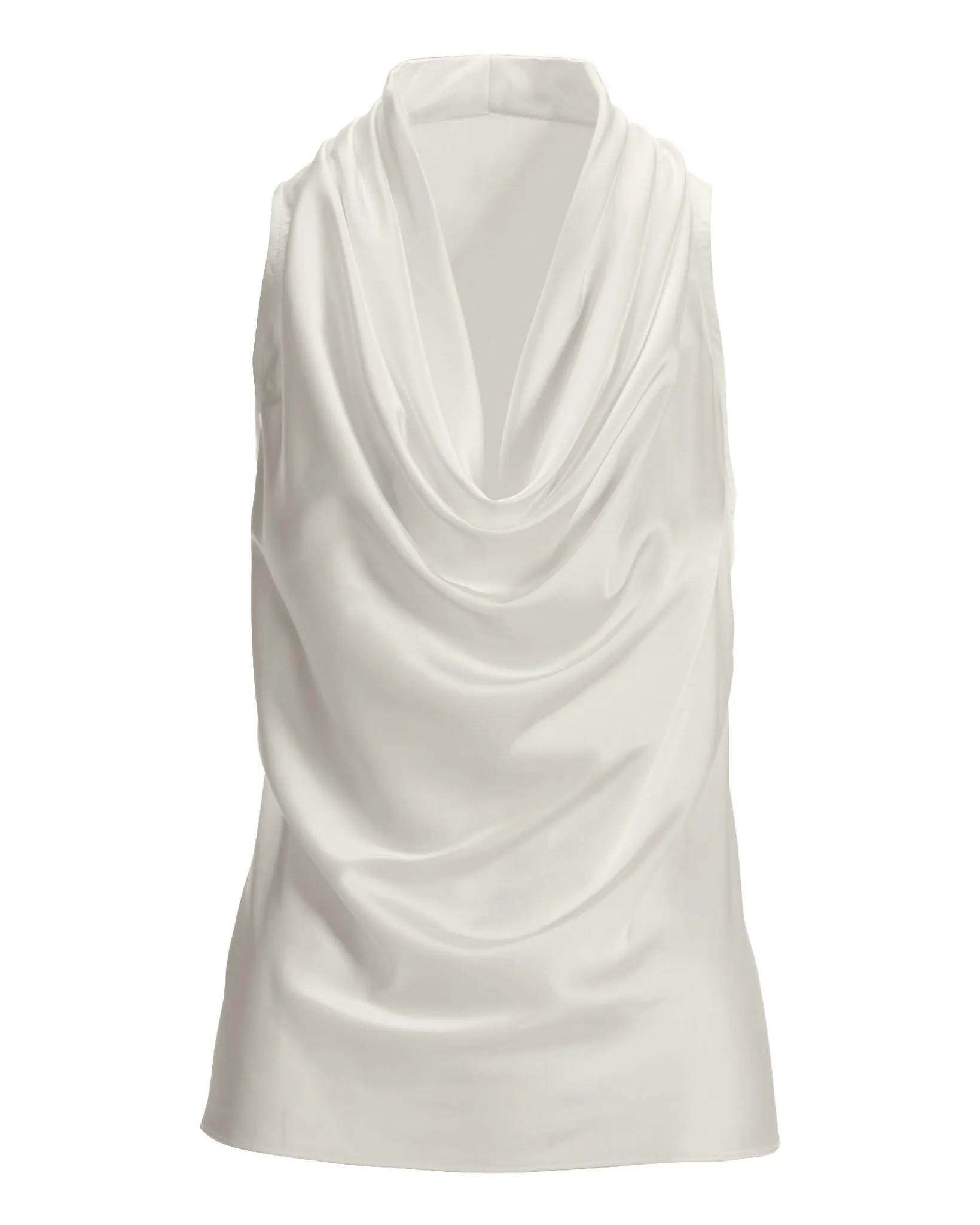Marilyn Cowl-Neck Charmeuse Blouse Off White sold by Boston Proper product image thumbnail 2