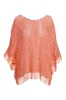 Effortless Crochet Pullover Poncho Peach Bud sold by Boston Proper