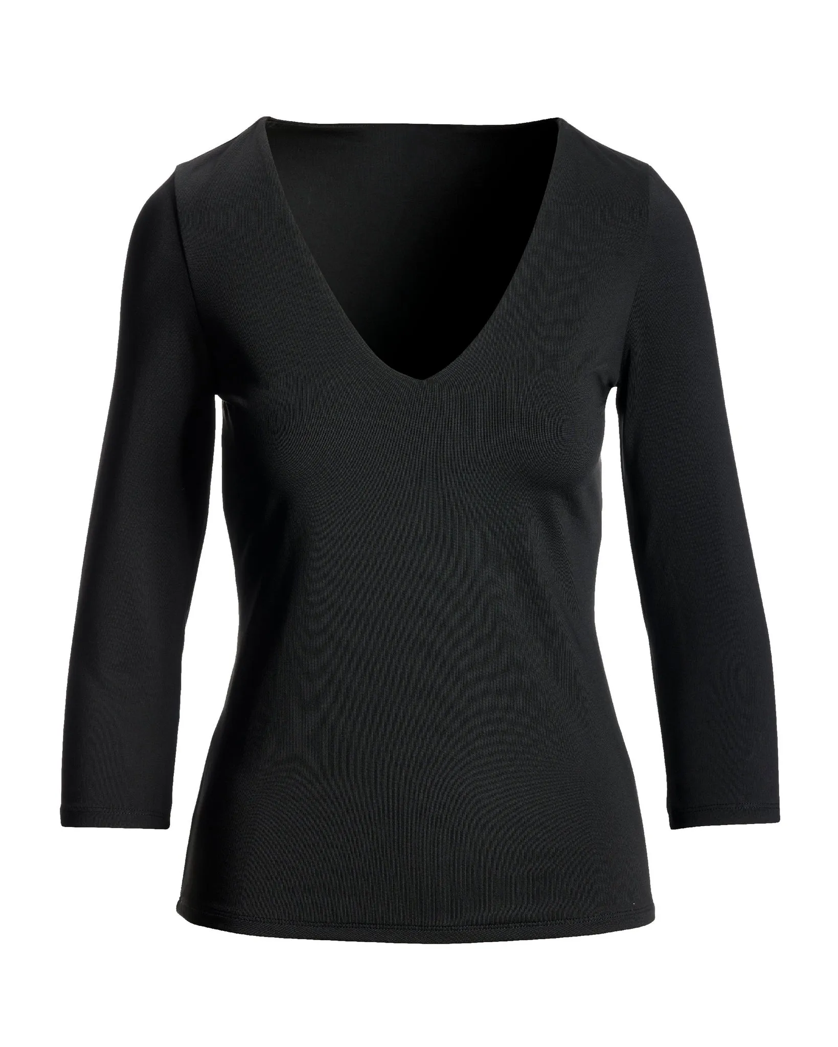 So Modern Three Quarter Sleeve Top Black sold by Boston Proper product image thumbnail 2