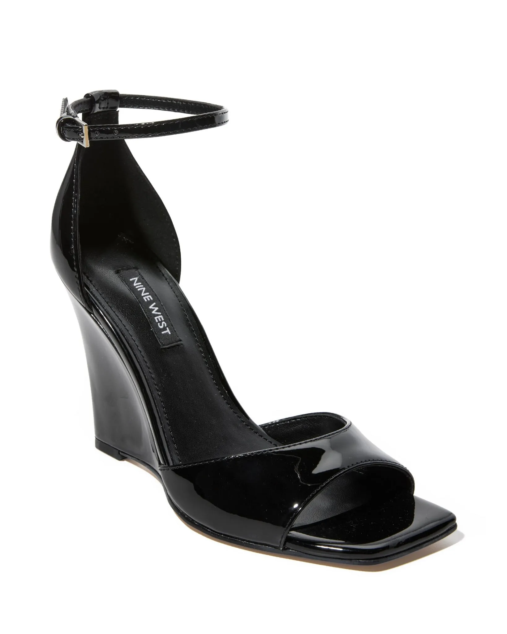 Ankle Strap Wedge Black sold by Boston Proper