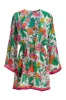 Cabana Tropics Print Flare Sleeve Duster Multi sold by Boston Proper