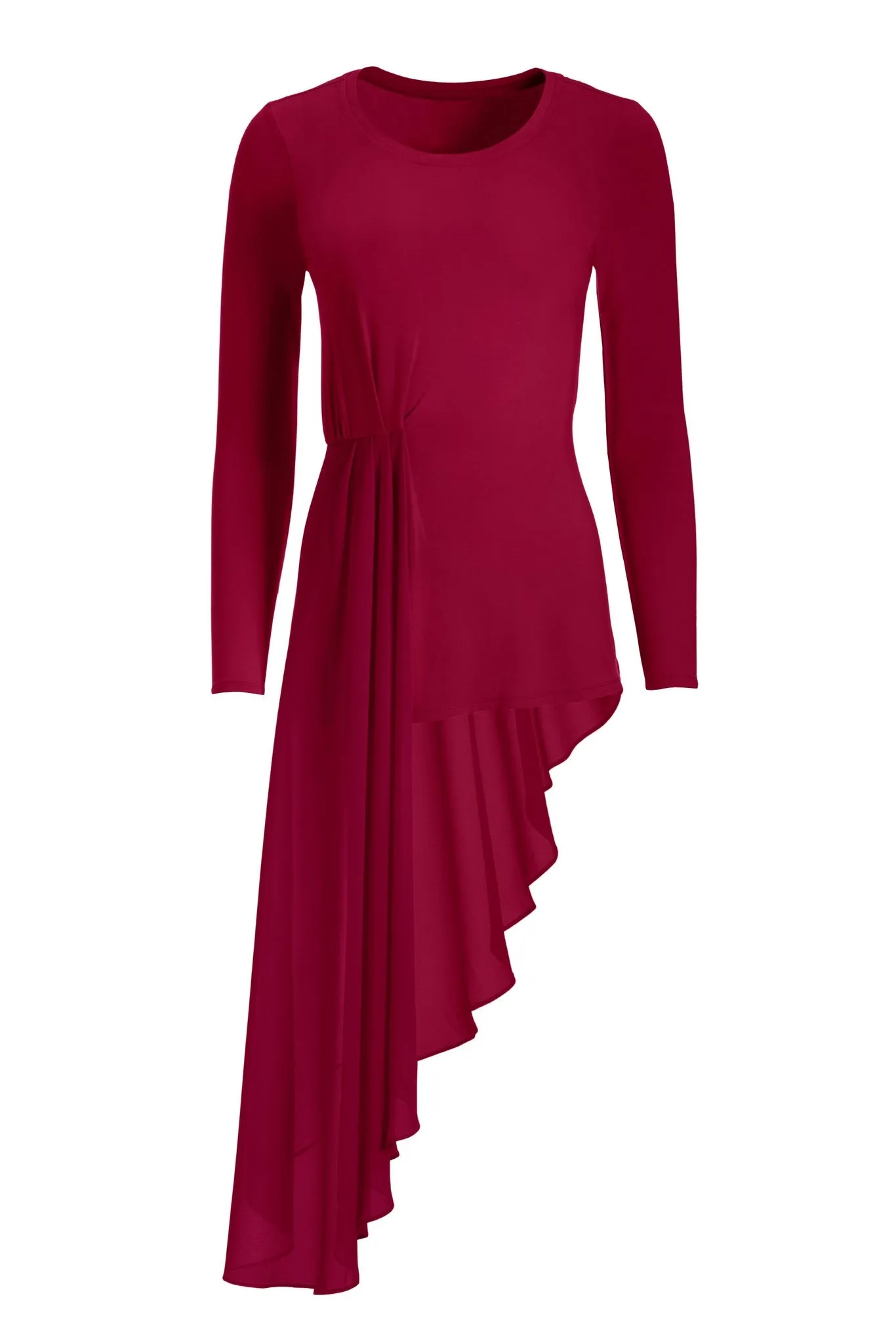 Chiffon Overlay Long Sleeve Top French Kiss sold by Boston Proper product image thumbnail 2