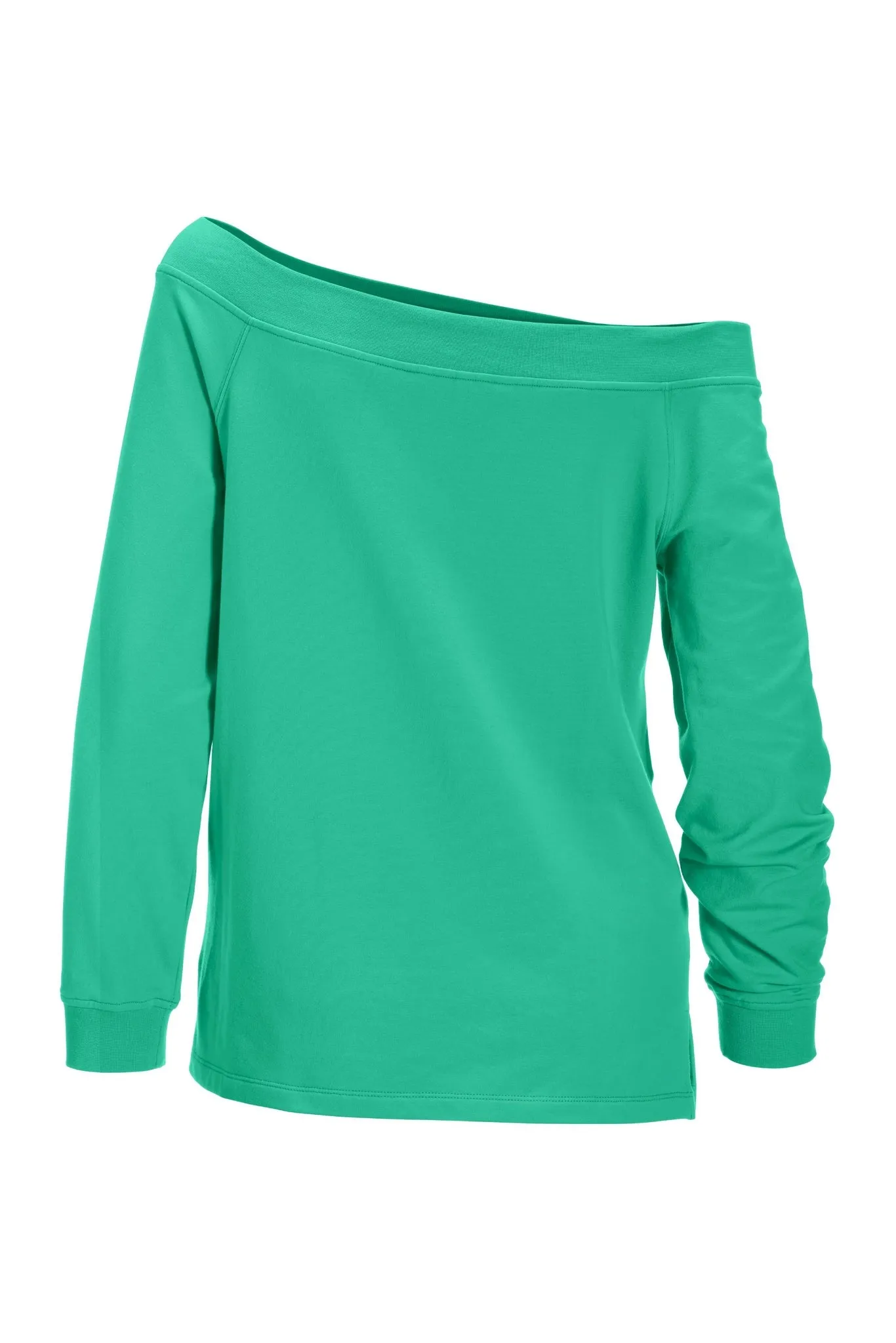 Wide Neck Pullover Sweatshirt Pool Blue sold by Boston Proper product image thumbnail 2