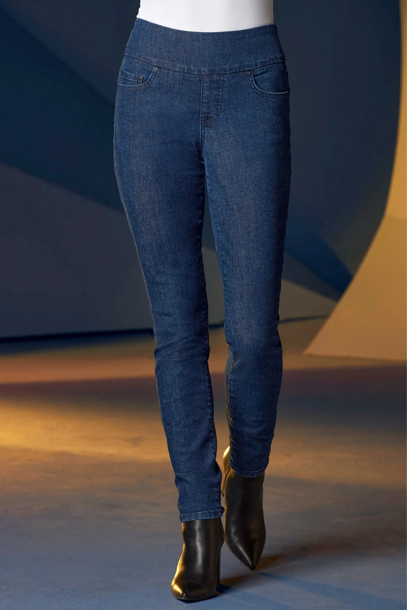 Nora Skinny Pull On Jean Ii Ink sold by Boston Proper