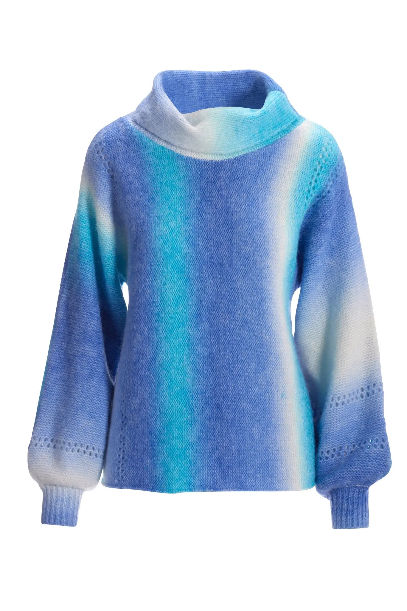 Ombre Turtleneck Sweater Blue Multi sold by Boston Proper product image thumbnail 2
